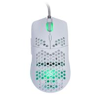 Mouse Gamer Ultra Leve - Dyon-X Ms322S - Rgb - 7 Botoes - 6200 Dpi Branco - 1