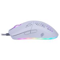 Mouse Gamer Ultra Leve - Dyon-X Ms322S - Rgb - 7 Botoes - 6200 Dpi Branco - 3