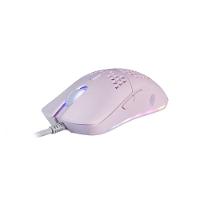 Mouse Gamer Ultra Leve - Dyon-X Ms322S - Rgb - 7 Botoes - 6200 Dpi Rosa - 1
