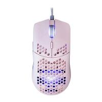Mouse Gamer Ultra Leve - Dyon-X Ms322S - Rgb - 7 Botoes - 6200 Dpi Rosa - 6