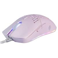 Mouse Gamer Ultra Leve - Dyon-X Ms322S - Rgb - 7 Botoes - 6200 Dpi Rosa