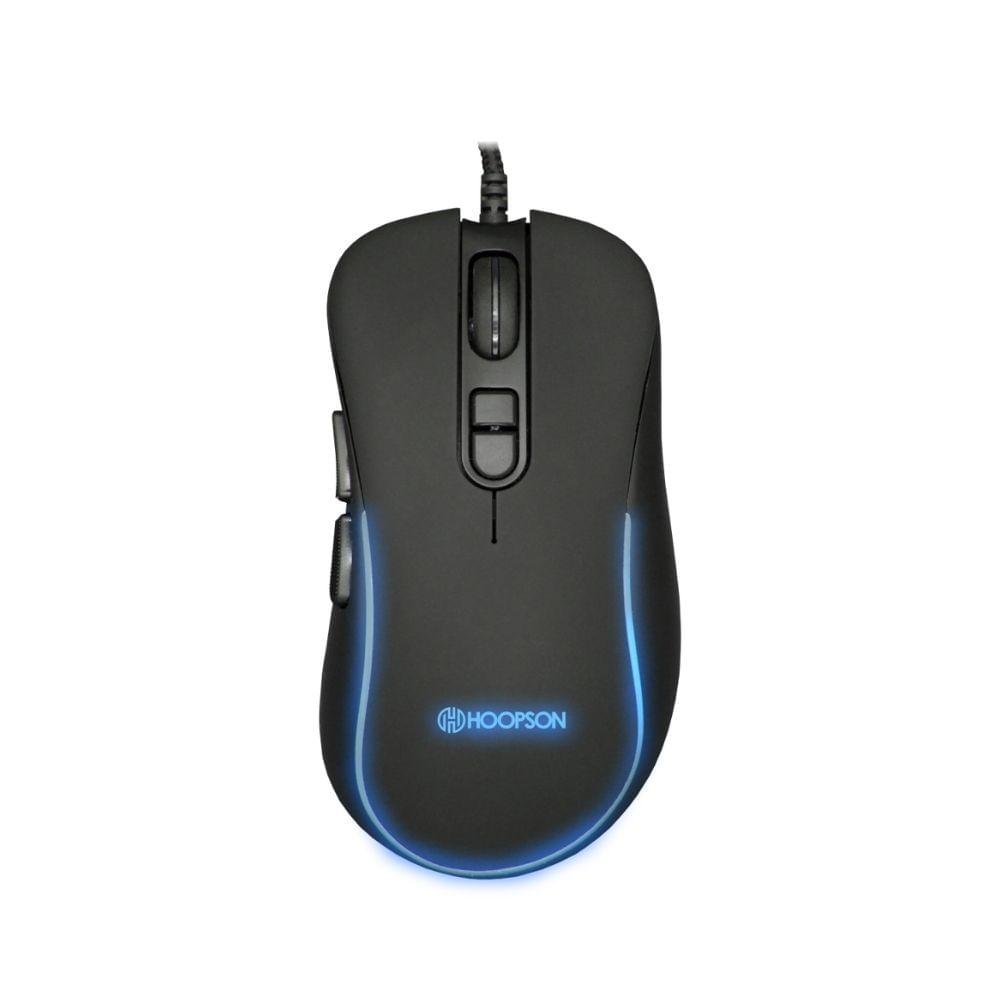 Mouse Gamer Hoopson 3600 DPI com Led RGB Preto MSG-201 - 1