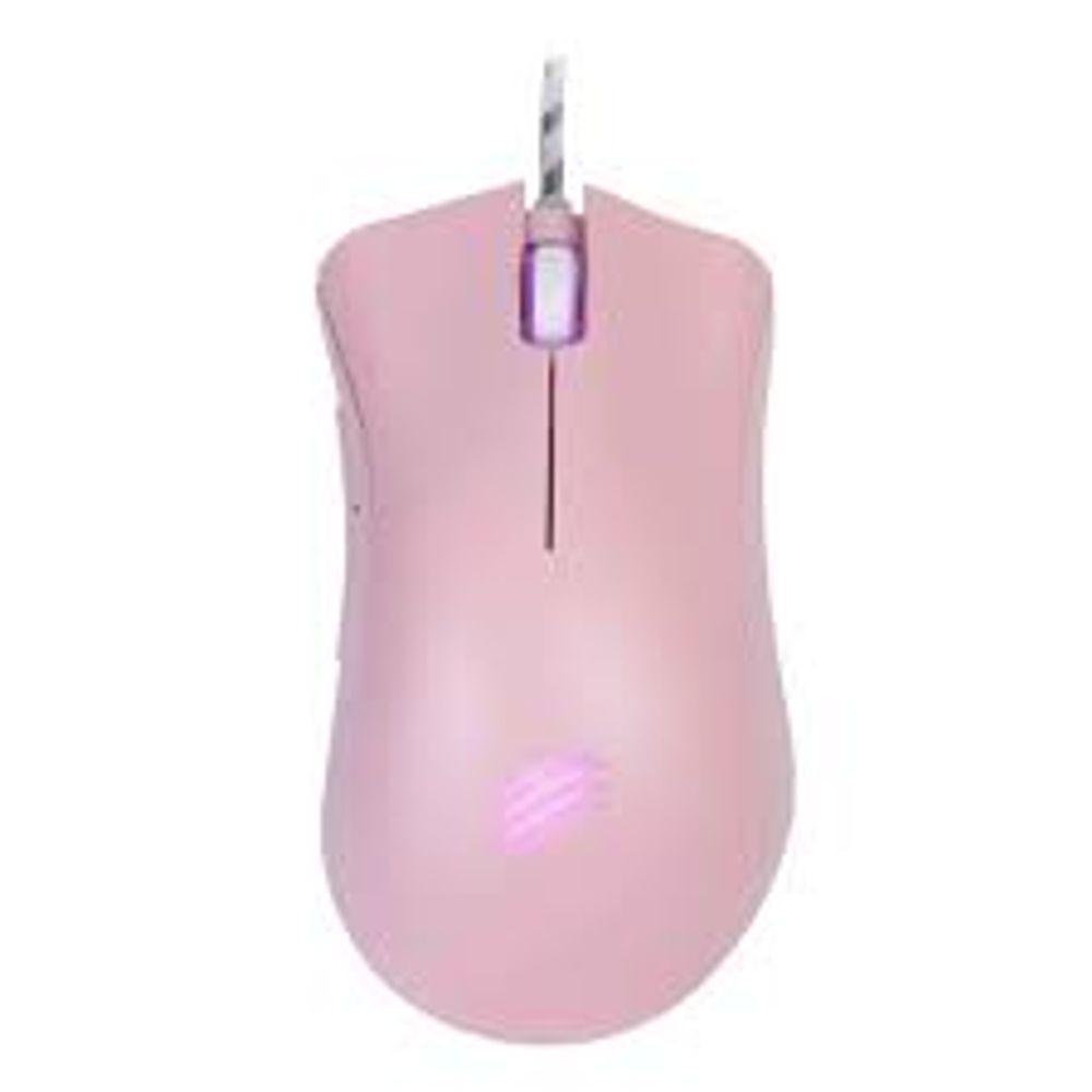 Mouse Game OEX Boreal Pink MS319 Rosa LED 5 Botões Óptico Conexão USB - 1