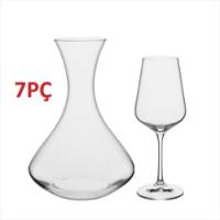 Jogo Decanter e Taças Bohemia Sandra 1,5L/350ml Cristal 7 Peças - Bohemia - 1