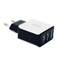 Carregador De Tomada Com Duas Entradas Usb Oex Cg201 - Preto - 1