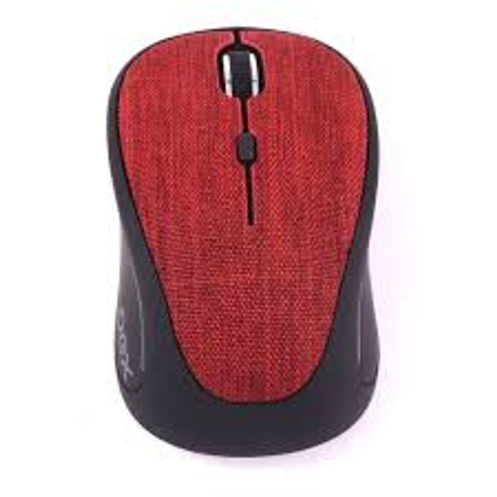 Mouse Wireless OEX Tiny MS601 Bluetooth Vermelho 1600Dpi Receptor Nano USB Revestido em Tecido - 1