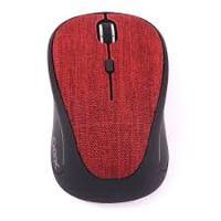 Mouse Wireless OEX Tiny MS601 Bluetooth Vermelho 1600Dpi Receptor Nano USB Revestido em Tecido - 1