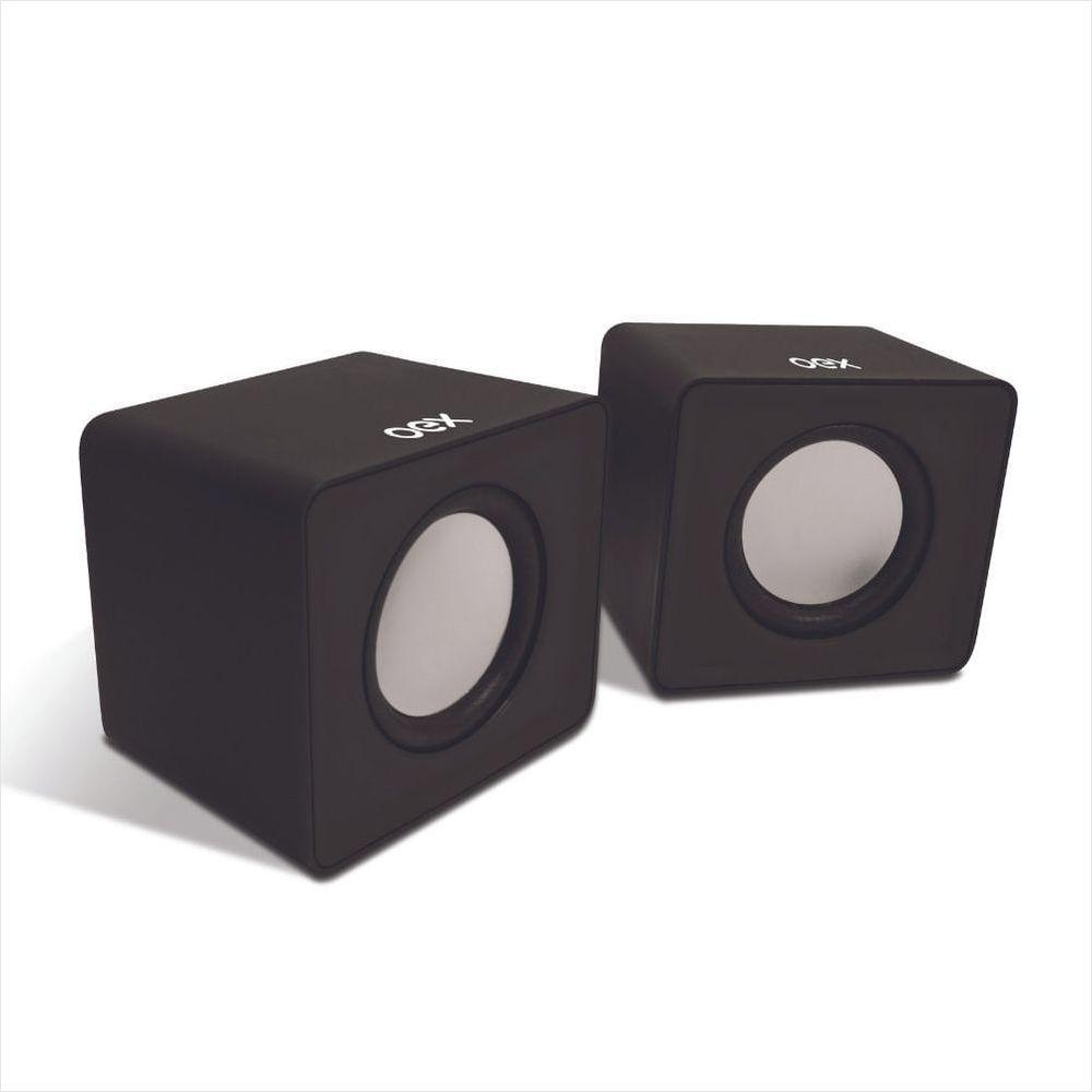 Caixa de Som para PC Oex Cube Sk102 - Preto - 2