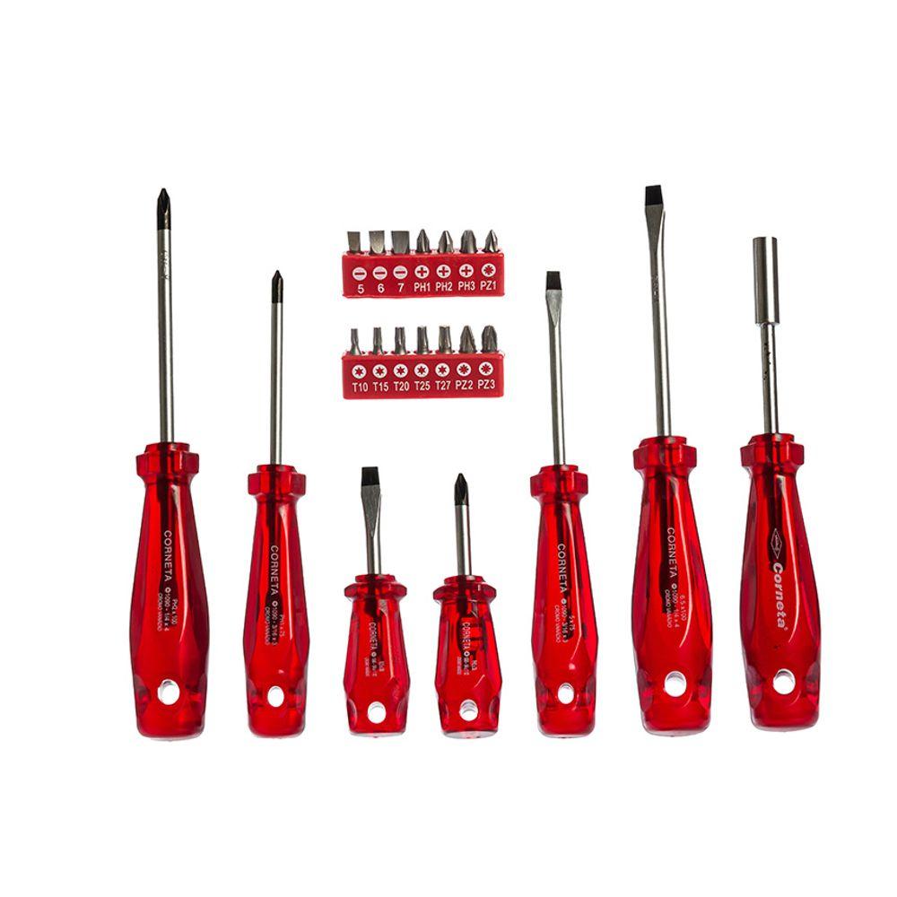 Chave Fenda Ph Bits Jogo 21 Peças Corneta - 1