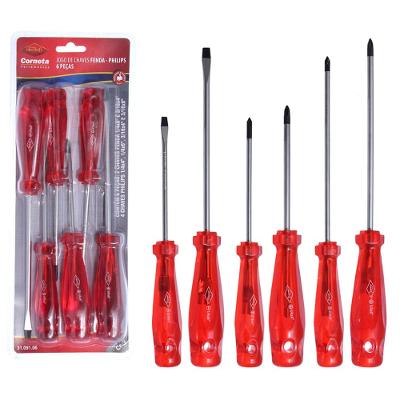 Chave Fenda/Philips Jogo 6 Peças Corneta