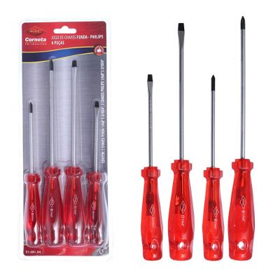 Chave Fenda/Philips Jogo 4 Peças Corneta