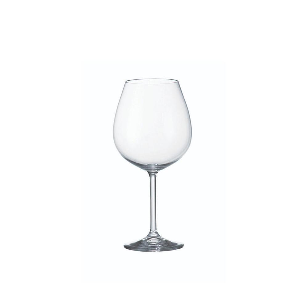 Taça de Cristal para Vinho Tinto Gastro 650 ml 6 Peças Bohemia - 1