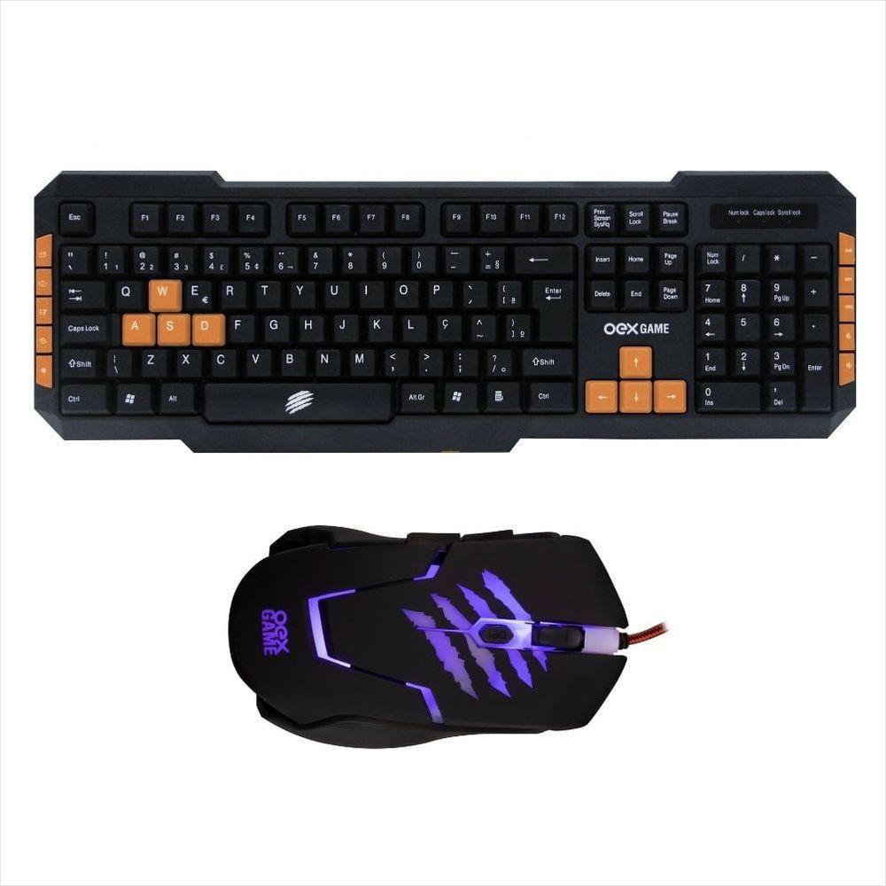 Combo Gamer Teclado e Mouse Brave TM303 - 3.200 DPI Preto - 3