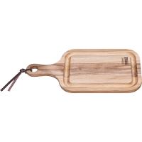 Tábua para Churrasco Tramontina Retangular com Cabo Madeira Teca 46x23cm - 1
