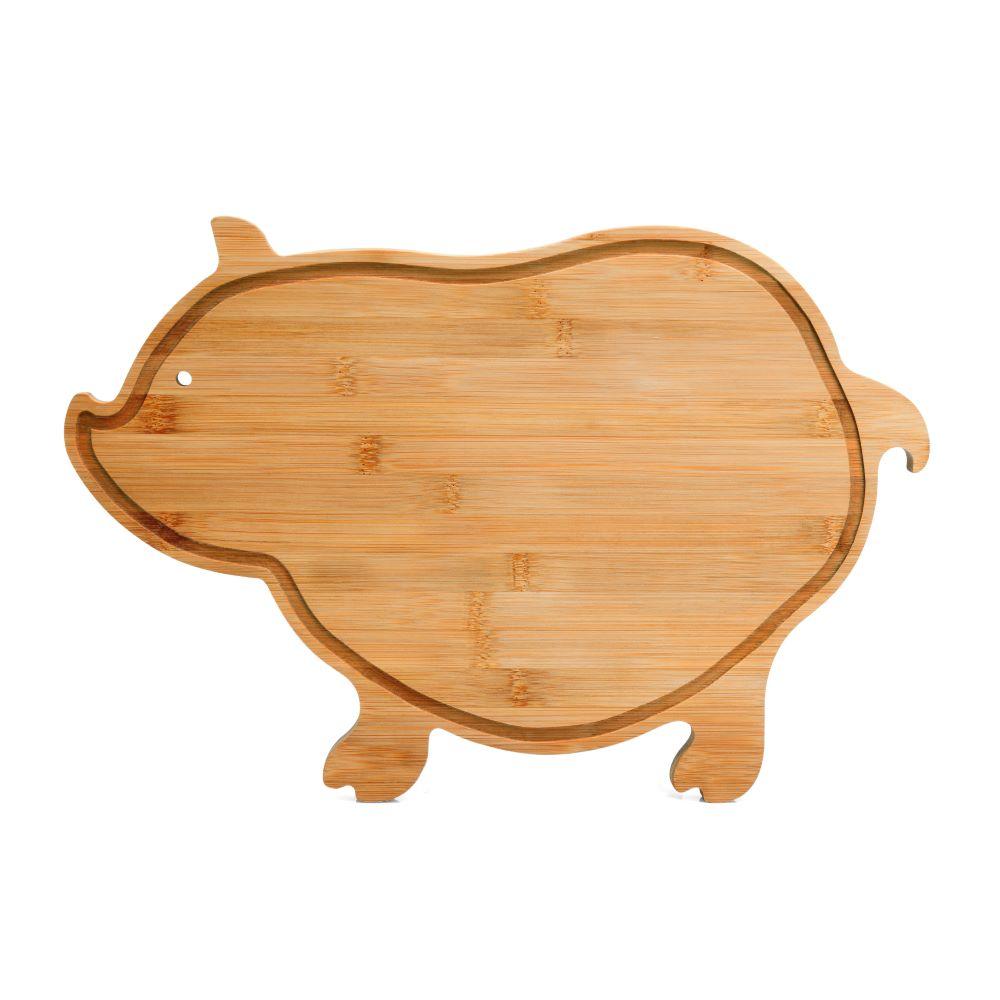 Tábua Em Bambu Com Formato De Porco Welf - 1