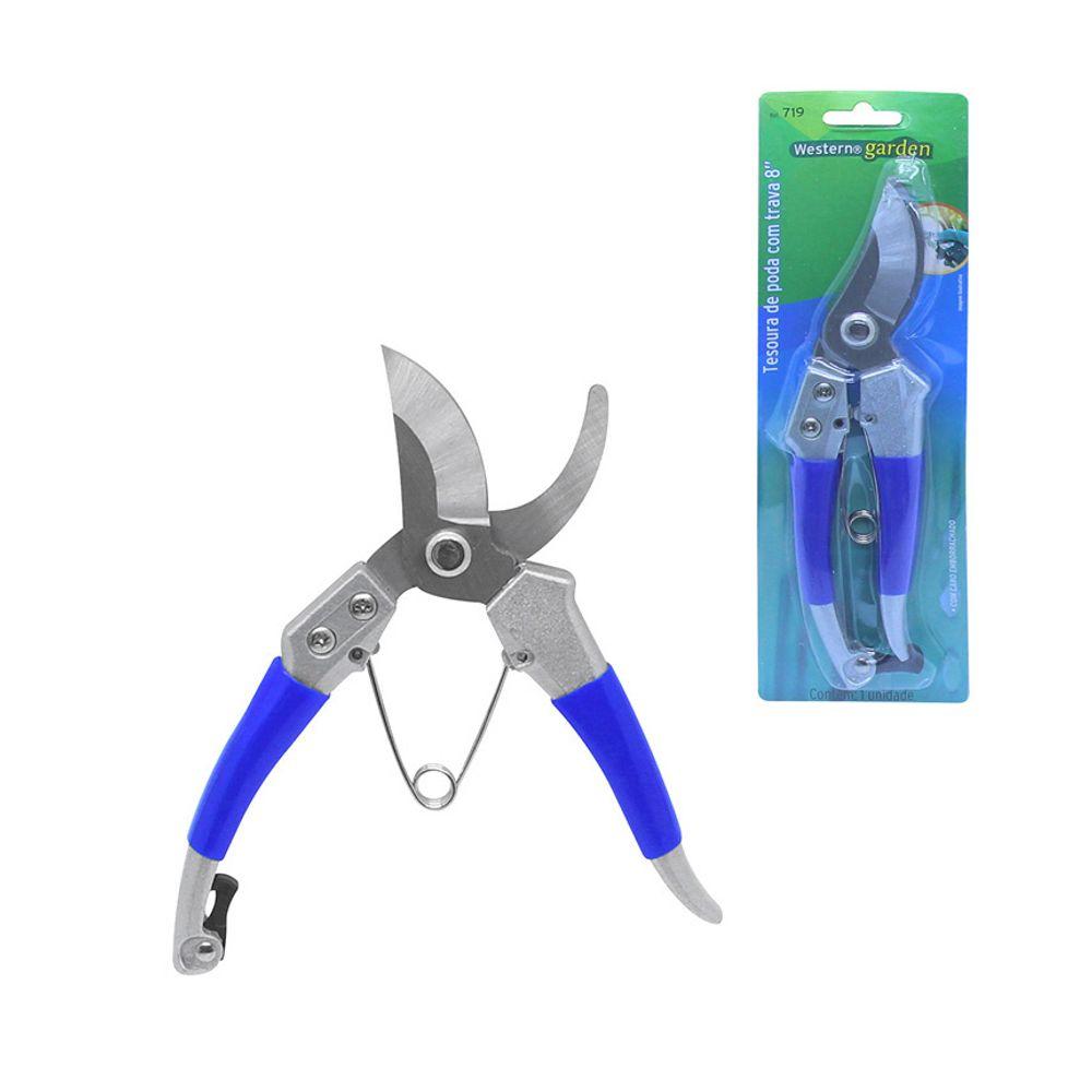 Tesoura Poda Com Trava 20 cm Western - 1