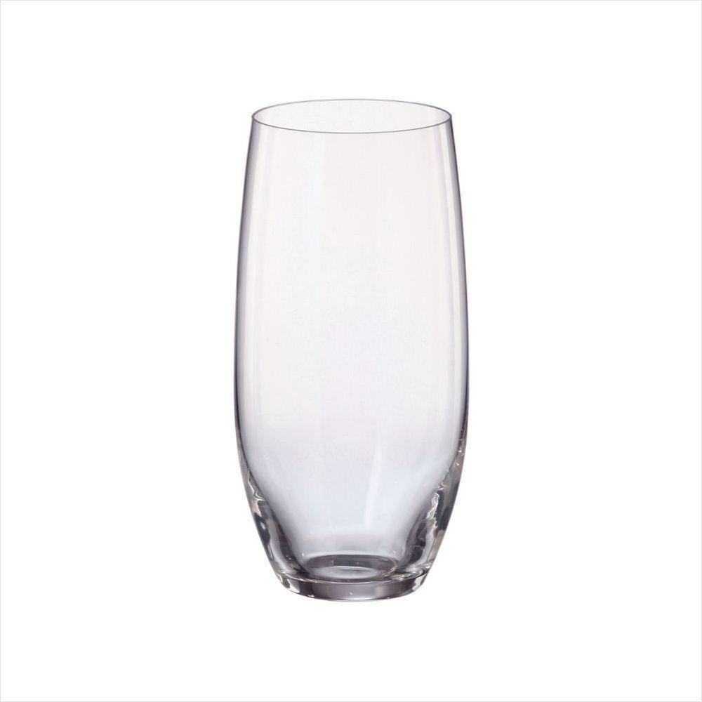 Jogo Com 6 Copos Altos De Cristal 410Ml - Mergus - Bohemia - 1