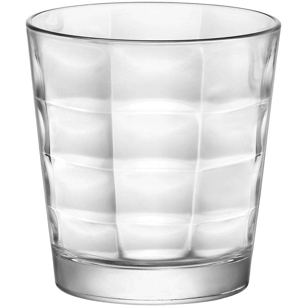 Copo Água 6 peças Vidro Transparente 240Ml Bormioli Rocco Cube 9X8X8Cm - 1