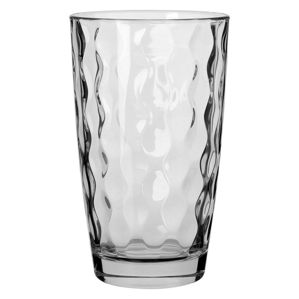 Copo Long Drink Vidro Transparente 470Ml Bormioli Rocco Silk 14X9X9Cm 6 Peças - 1
