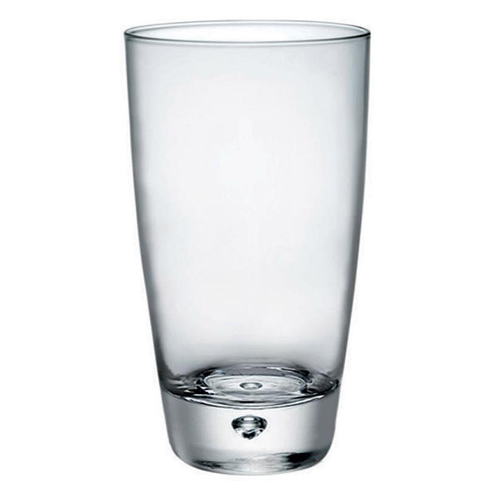 Copo Long Drink Vidro Transparente 350Ml Bormioli Rocco Luna 14X8X8Cm 3 Peças - 1