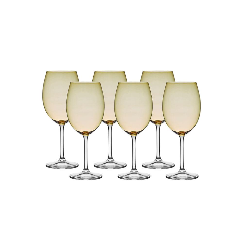 Taça de Cristal para Vinho Bordeaux Gastro Ambar 580 ml 6 Peças Bohemia - 2
