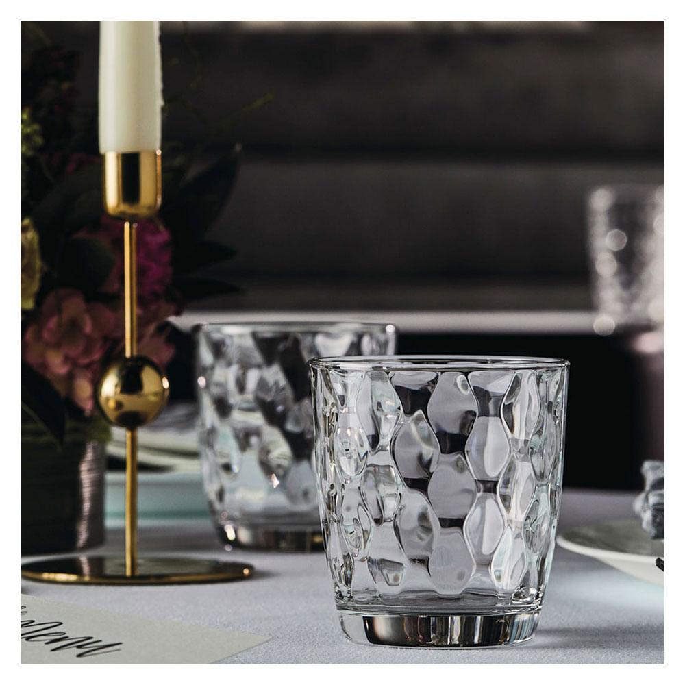 Copo Uísque Vidro Transparente 390Ml Bormioli Rocco Silk 10X9X9Cm 6 Peças - 2