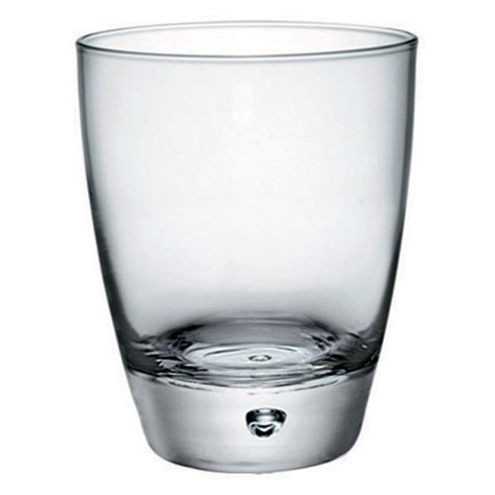 Copo Uísque Vidro Transparente 350Ml Bormioli Rocco Luna 11X9X9Cm 3 Peças - 1
