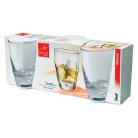 Copo Uísque Vidro Transparente 350Ml Bormioli Rocco Luna 11X9X9Cm 3 Peças - 2