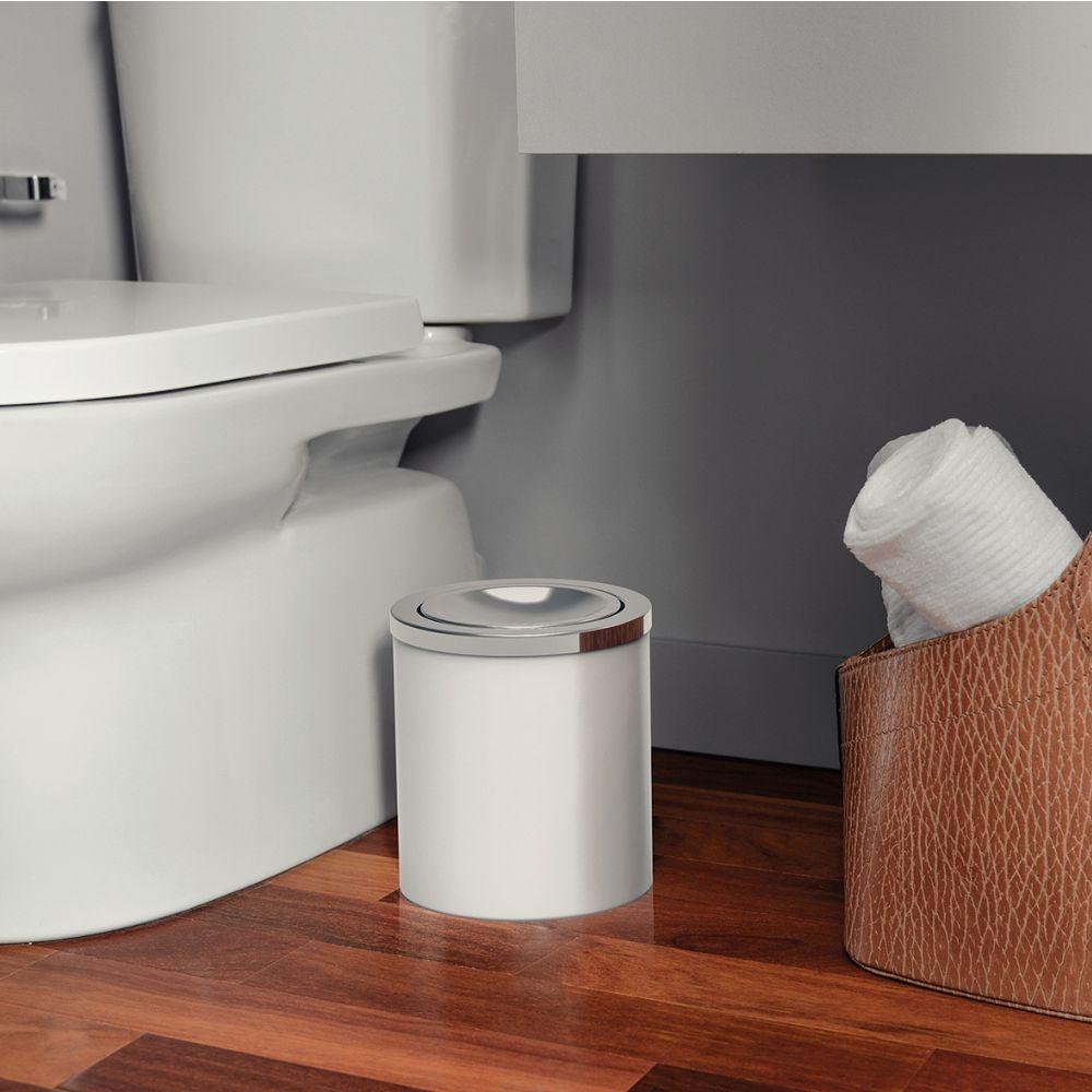 Lixeira Branca com Tampa Basculante 5L Tramontina - 3