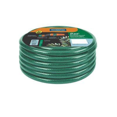Mangueira Flex Tramontina Verde PVC Engate Rosqueado e Esguicho 15m