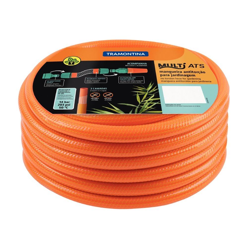 Mangueira Antitorção Multi ATS 1/2 Tramontina Laranja PVC 15m - 3