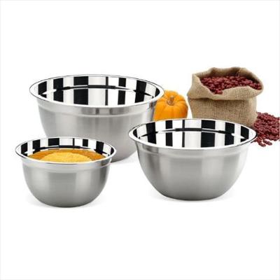 Conjunto 3 Tigelas Inox Brinox Suprema Empilháveis