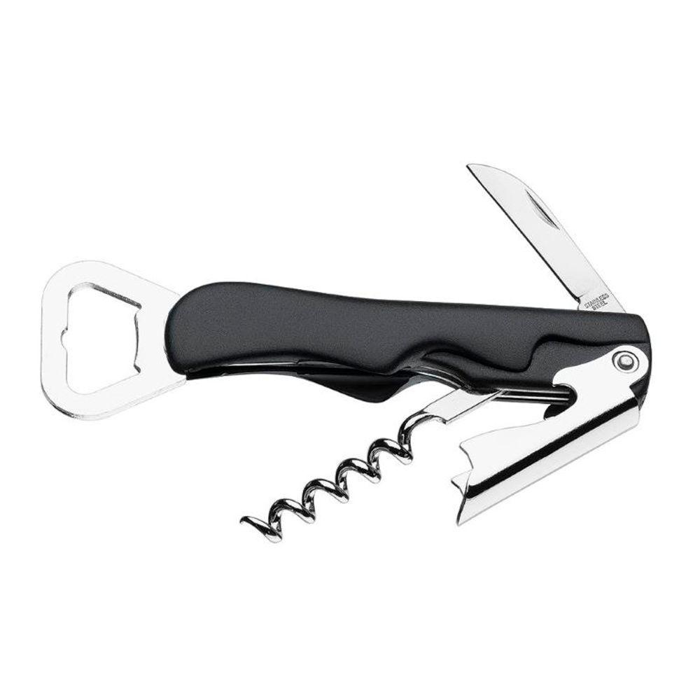 Saca Rolhas/Abridor Garrafas 13,5cm Preto  Brinox - 1