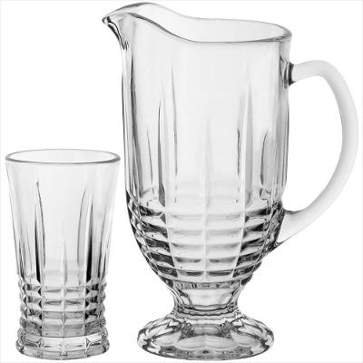 Jogo Jarra/Copos Ecológico Cristal 1L/200ml Metter 24x18x12cm 7 Peças