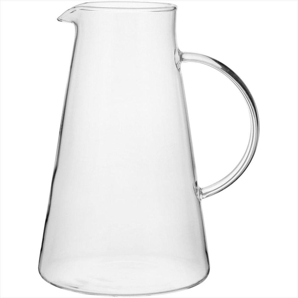 Jogo de Jarra - Copos 2L - 300ml Borosilicato Transparente 7 Peças com Tampa Inox - GS - 4