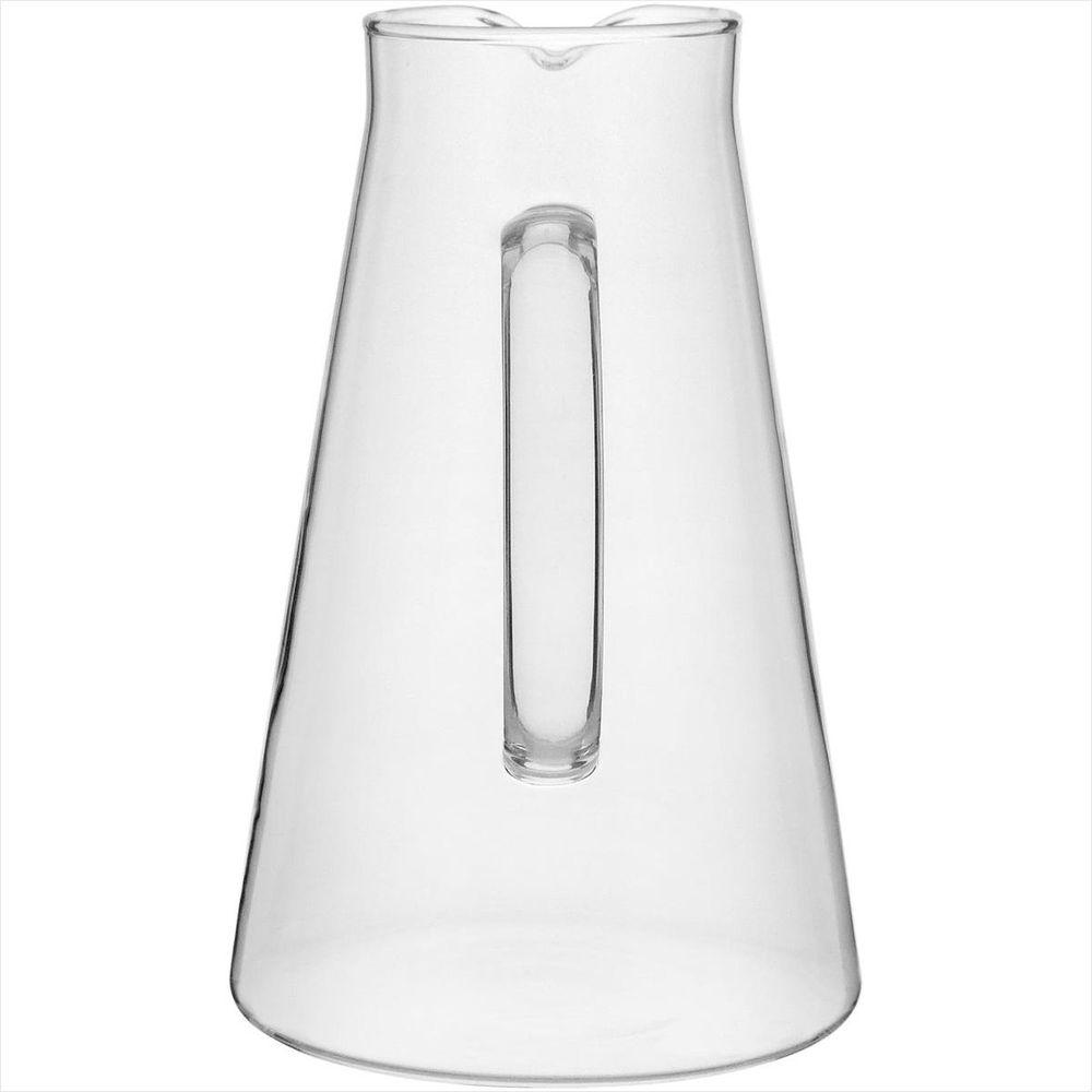 Jogo de Jarra - Copos 2L - 300ml Borosilicato Transparente 7 Peças com Tampa Inox - GS - 6