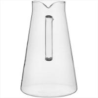 Jogo de Jarra - Copos 2L - 300ml Borosilicato Transparente 7 Peças com Tampa Inox - GS - 7