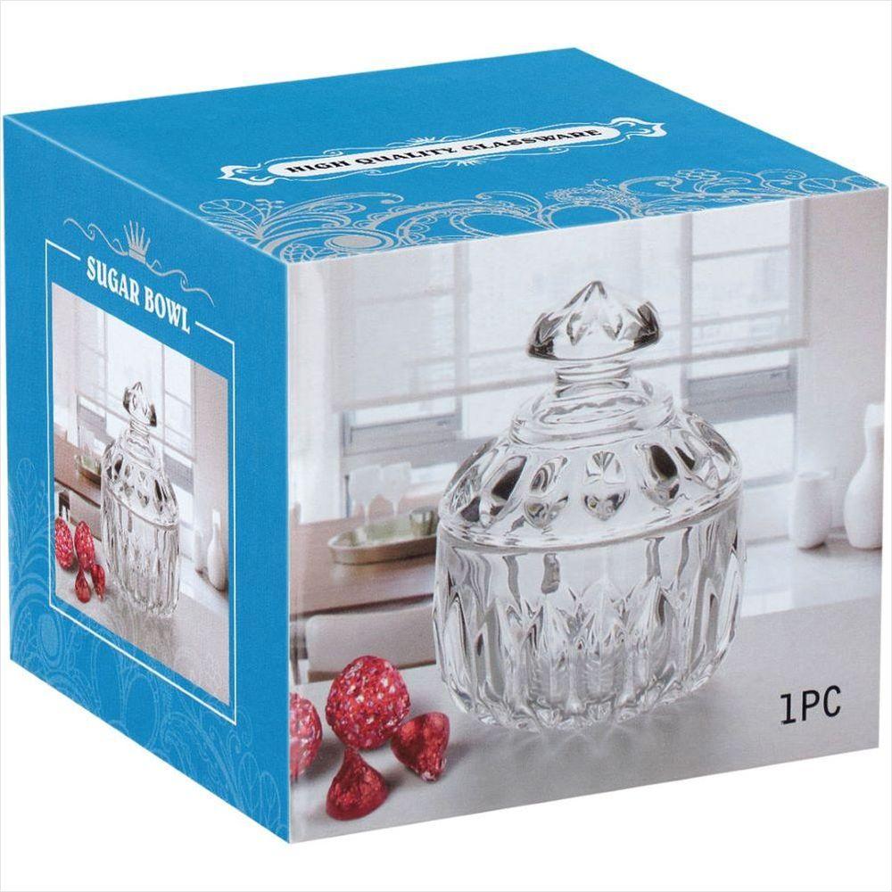 Potiche 8X10X10 cm Vidro Transparente Brice - GS - 2