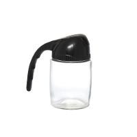 Azeiteiro de Vidro Olive com Tampa Preta 300 ml - 1