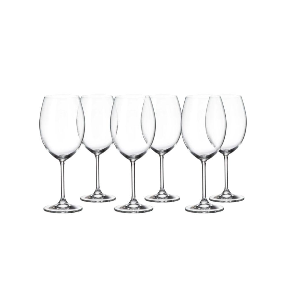 Taça de Cristal para Vinho Bordeaux Gastro 580 ml 6 Peças Bohemia - 2