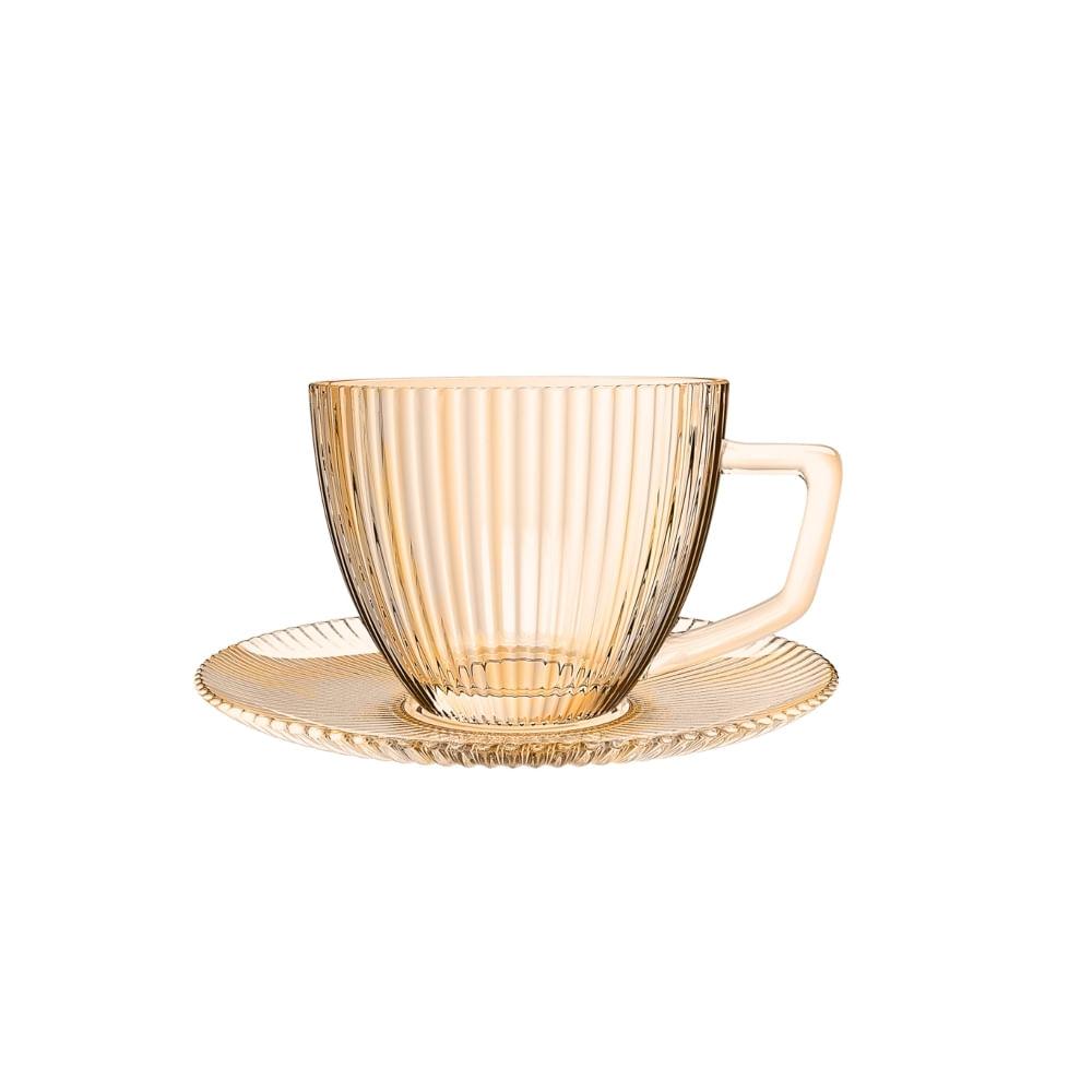 Xícara para Café Graffiato Âmbar 90 ml 6 Peças - 1