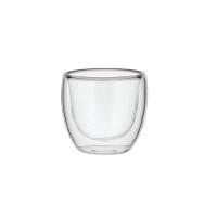 Xícara Café Parede Dupla Transparente 90ml Borosilicato - NH - 1