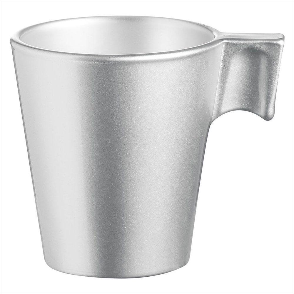 Xícara Vidro Prata 80ml Luminarc Flashy Expresso 6x6x6cm - 1