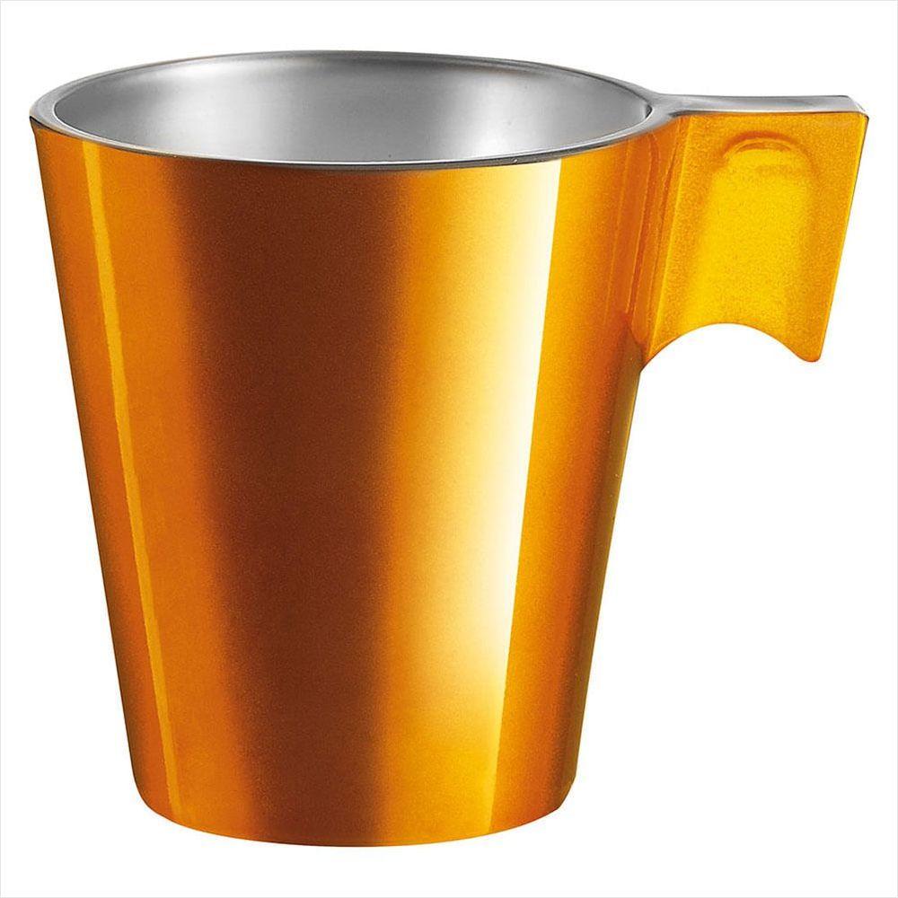 Xícara Vidro Dourado 80ml Luminarc Flashy Expresso 6x6x6cm - 1