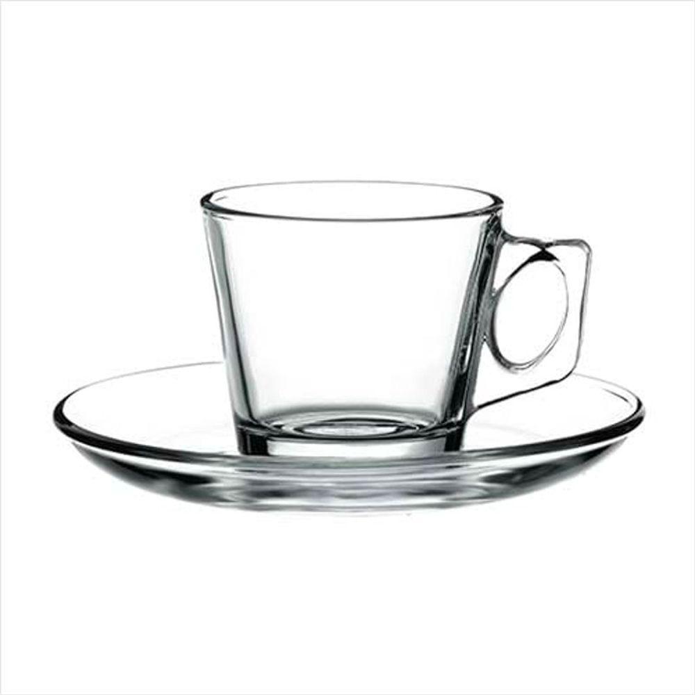 Jogo De 6 Xícaras 80Ml Com Pires - Vela - Pasabahçe - 1