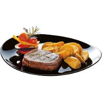Prato Steak  Friend'S Time Vidro Temperado Preto Luminarc - 2