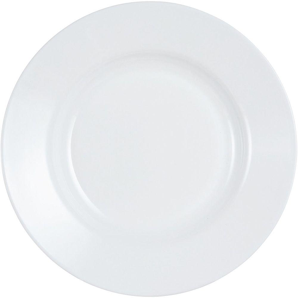 Prato Raso Everyday Vidro Temperado Branco 6Peças Luminarc - 1