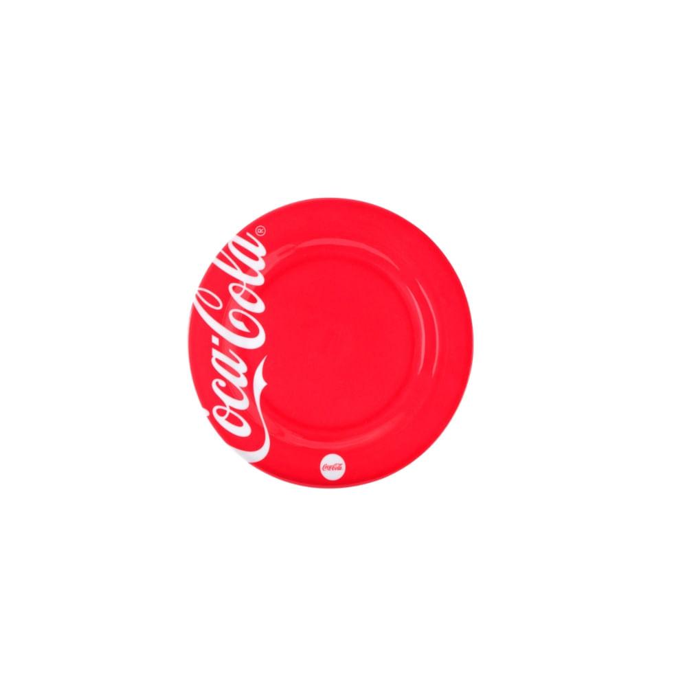 Prato Raso Coca-Cola Vermelho 25 cm - 1