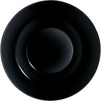 Prato Pasta Friend'S Time  Vidro Temperado Preto Luminarc - 1