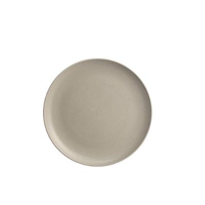 Prato para Sobremesa Fibra de Bambu Cinza 20 cm